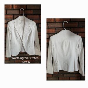 Worthington Women's Cream Blazer